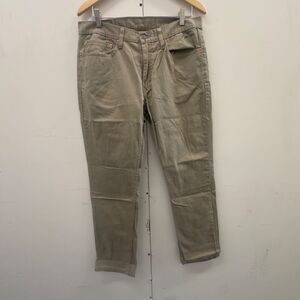 Levi’s 511 Men’s Slim Fit Pants W34 L30 Khaki Green Cotton Stretch